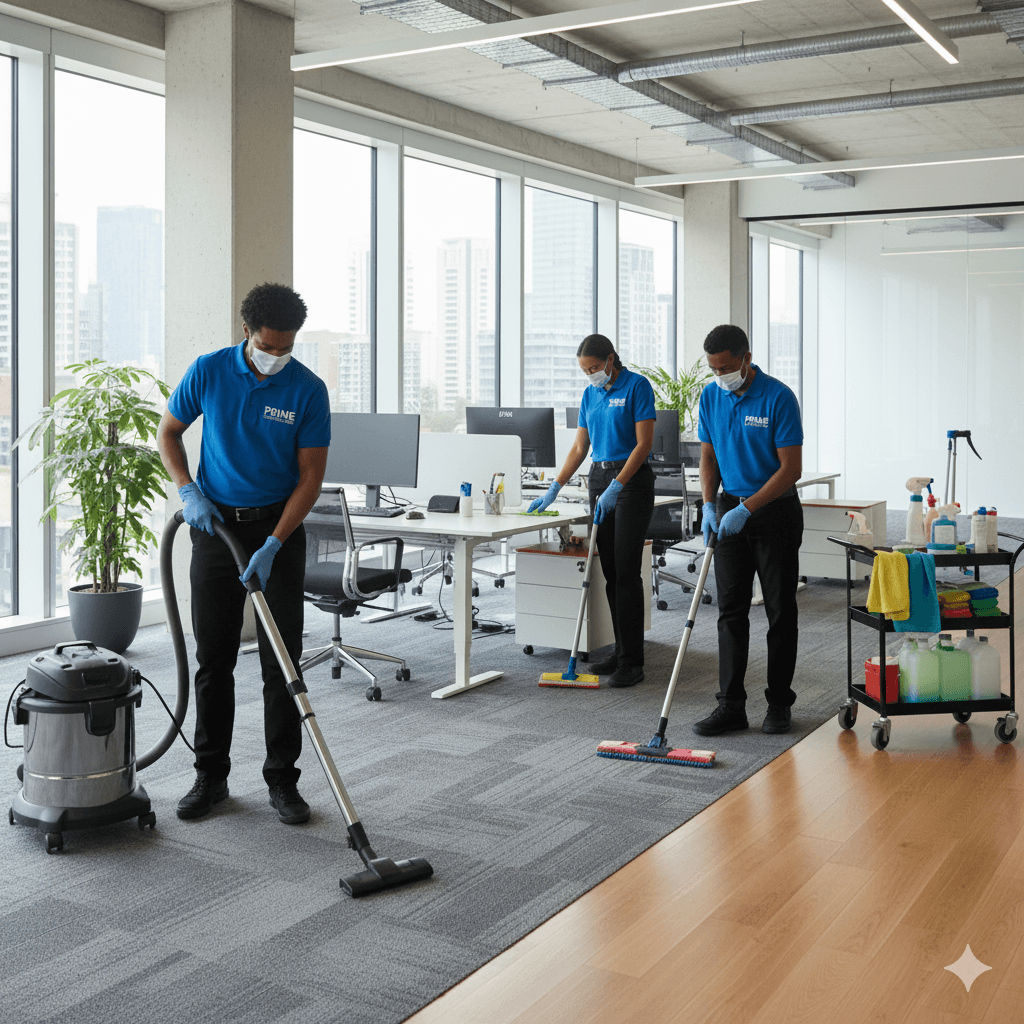 A clean and organized modern office space.